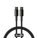 Baseus TUNGSTEN GOLD USB-C/USB-C 100W 2m kabel černý
