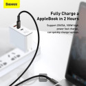 Baseus TUNGSTEN GOLD USB-C/USB-C 100W 2m kabel černý