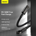 Baseus TUNGSTEN GOLD USB-C/USB-C 100W 2m kabel černý