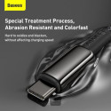 Baseus TUNGSTEN GOLD USB-C/USB-C 100W 2m kabel černý