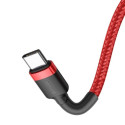 Kabel Baseus CAFULE USB‑C/USB‑C 60W 1m červený