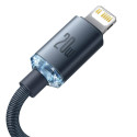 Kabel Baseus CRYSTAL SHINE USB-C/Lightning 2m 20W černý