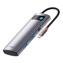 Dokovací stanice Baseus 100W 7v1 USB-C - šedá