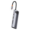 Dokovací stanice Baseus 100W 7v1 USB-C - šedá