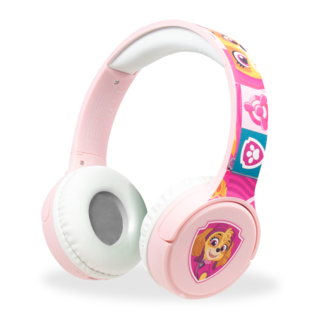Bluetooth sluchátka Tlapková patrola růžová pro děti
