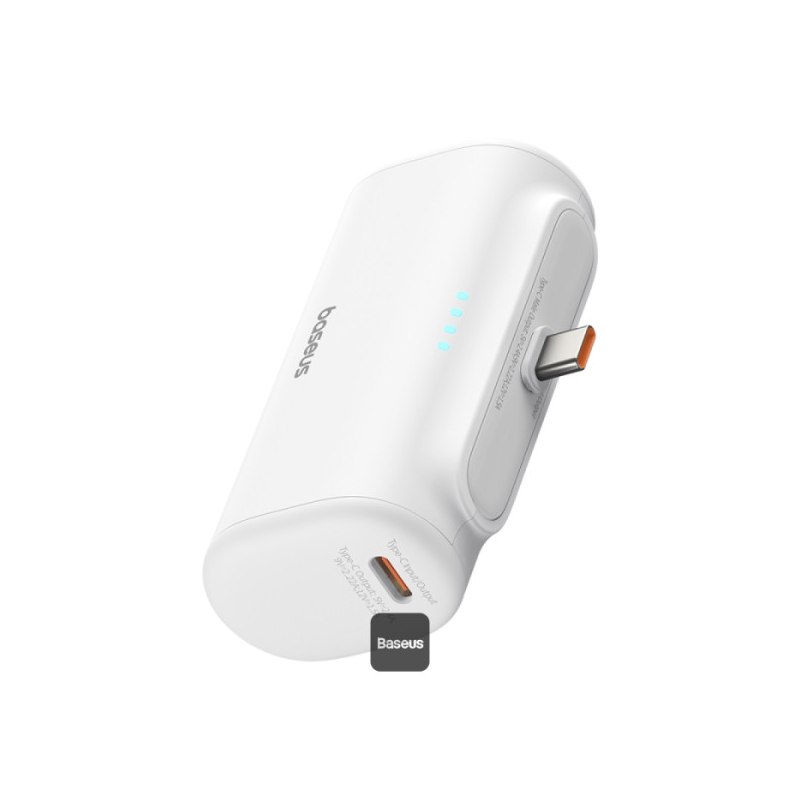 Powerbanka Baseus COMPACT FAST CHARGING Typ напájecí banky 5000 mAh 20W pro telefon - bílá