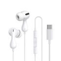 Sluchátka Baseus ENCOK CZ20 USB-C s mikrofonem - bílá