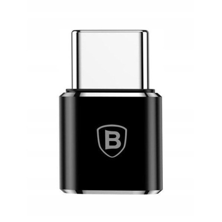Adaptér Baseus microUSB/USB-C (F/M) 2 A černý