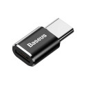 Adaptér Baseus microUSB/USB-C (F/M) 2 A černý