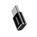 Adaptér Baseus microUSB/USB-C (F/M) 2 A černý