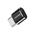 Adaptér Baseus microUSB/USB-C (F/M) 2 A černý