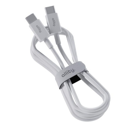 Kabel Allity AUC-03 USB-C/USB-C 1m 100W bílý