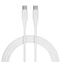 Kabel Allity AUC-02 USB-C/USB-C 2m 100W - bílý