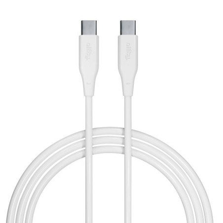 Kabel Allity AUC-02 USB-C/USB-C 2m 100W - bílý