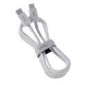 Kabel Allity AUC-03 USB-C/Lightning 1m 27W - bílý