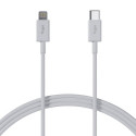 Kabel Allity AUC-03 USB-C/Lightning 2m 27W - bílý