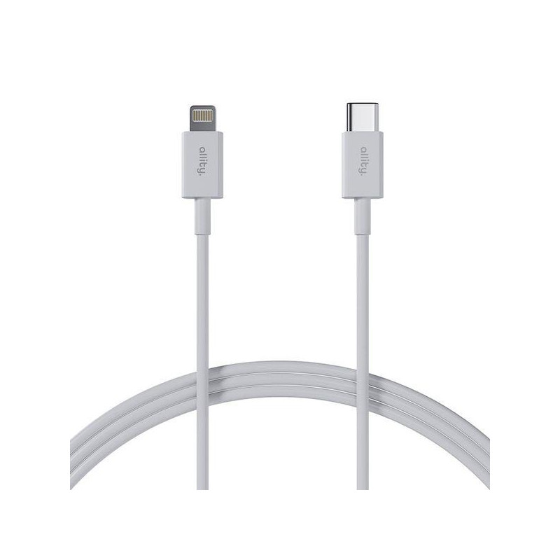 Kabel Allity AUC-03 USB-C/Lightning 2m 27W pro iPhone - bílý