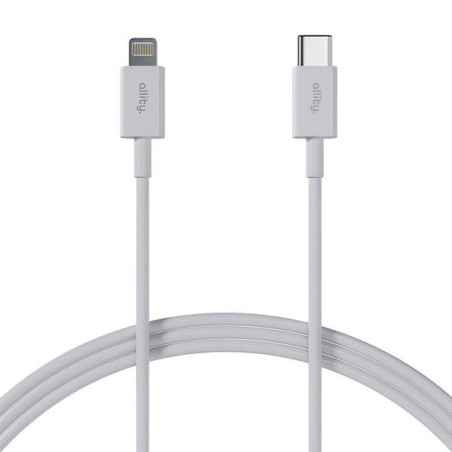 Kabel Allity AUC-03 USB-C/Lightning 2m 27W - bílý
