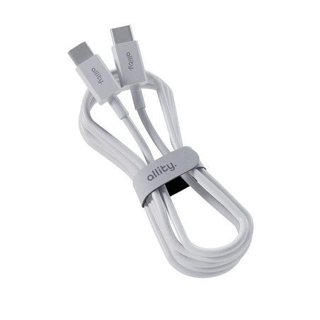 Kabel Allity AUC-03 USB-C/USB-C 2m 60W - bílý