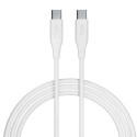 Kabel Allity AUC-02 USB-C/USB-C 2 m 60 W - bílý