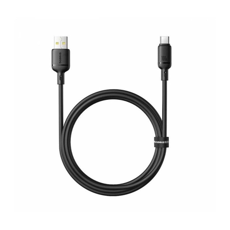 Kabel Baseus SİLKY pro USB/USB-C zařízení - černý