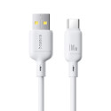 Kabel Baseus Silky USB/USB-C 1m 100W - bílý