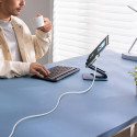 Kabel Baseus Silky USB/USB-C 1m 100W - bílý