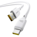 Kabel Baseus Silky USB/USB-C 1m 100W - bílý