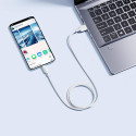 Kabel Baseus Silky USB/USB-C 1m 100W - bílý