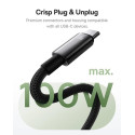 Kabel Baseus TUNGSTEN 100W USB/USB-C 1m černý