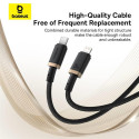 Kabel Baseus Dura USB-C/Lightning 2m 20W černo zlatý