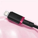Kabel Baseus Dura USB-C/Lightning 20W 2 m - černo červený