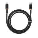 Kabel Baseus Dura USB-C/Lightning 1 m 20W - černo zlatý