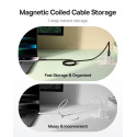 Kabel Baseus TUNGSTEN USB-C/Lightning 20W magnetický 1m - černý