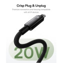 Kabel Baseus TUNGSTEN USB-C/Lightning 20W magnetický 1m - černý