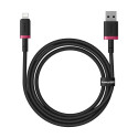 Kabel Baseus Dura USB/Lightning 1m 2,4A – červeno černý