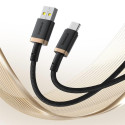 Kabel Baseus Dura USB/USB-C 2m 60W - černo zlatý