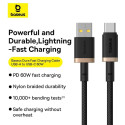 Kabel Baseus Dura USB/USB-C 1m 60W černo zlatý