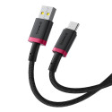 Kabel Baseus Dura USB/USB-C 60W 1m – červený/černý