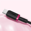 Kabel Baseus Dura USB/USB-C 60W 1m – červený/černý
