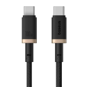 Kabel Baseus Dura USB-C/USB-C 1m 100W - černo zlatý