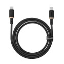 Kabel Baseus Dura USB-C/USB-C 1m 100W - černo zlatý