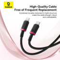 Kabel Baseus Dura USB-C/USB-C 100W 1m - červeno černý