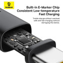 Kabel Baseus Dura USB-C/USB-C 100W 1m - červeno černý
