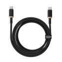 Baseus Dura USB-C/USB-C 100W 2 m - černo zlatý