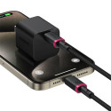 Kabel Baseus Dura USB-C/USB-C 2m 100W červeno-černý