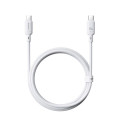 Baseus Silky USB-C/USB-C 1m 100W kabel bílý