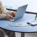 Baseus Silky USB-C/USB-C 1m 100W kabel bílý