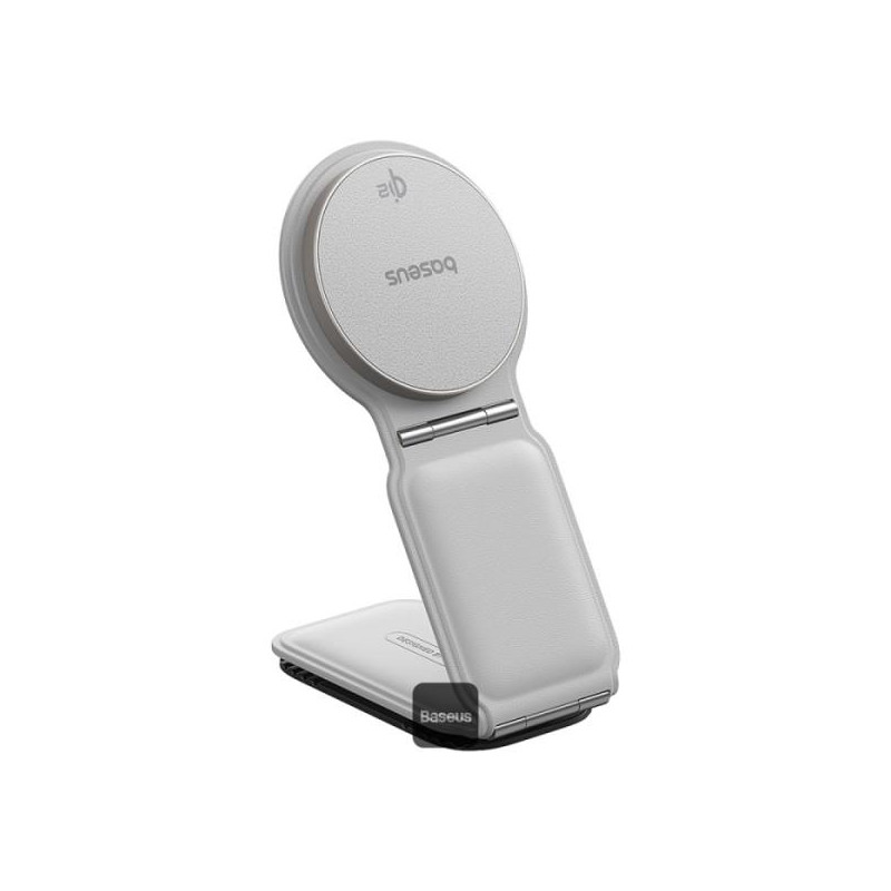Držák do auta Baseus PRIMEtrip C02 pro mobil s bezdrátovým nabíjením Qi2 - bílý