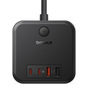 Baseus PowerCombo Cube 30W – nabíjecí stanice 3×AC, 2×USB-C, če